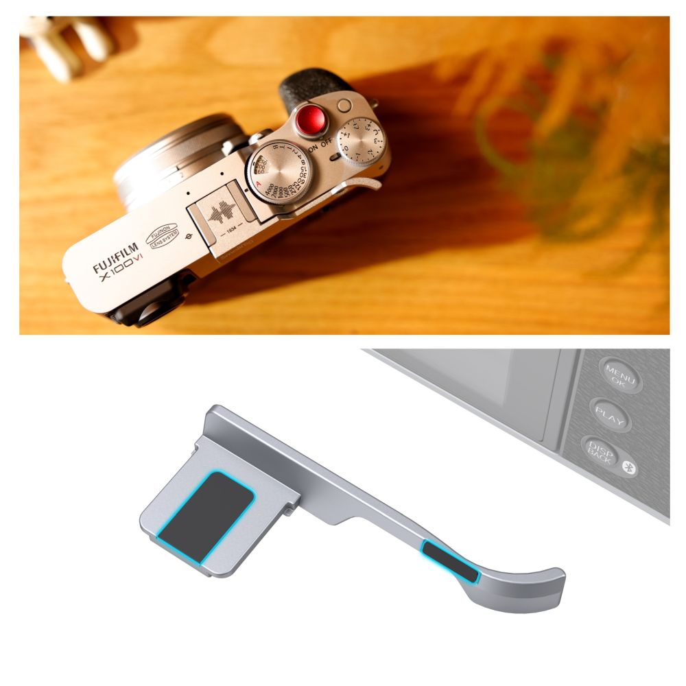 SmallRig 4559 Thumb grip for Fujifilm X100VI / X100V (silver)