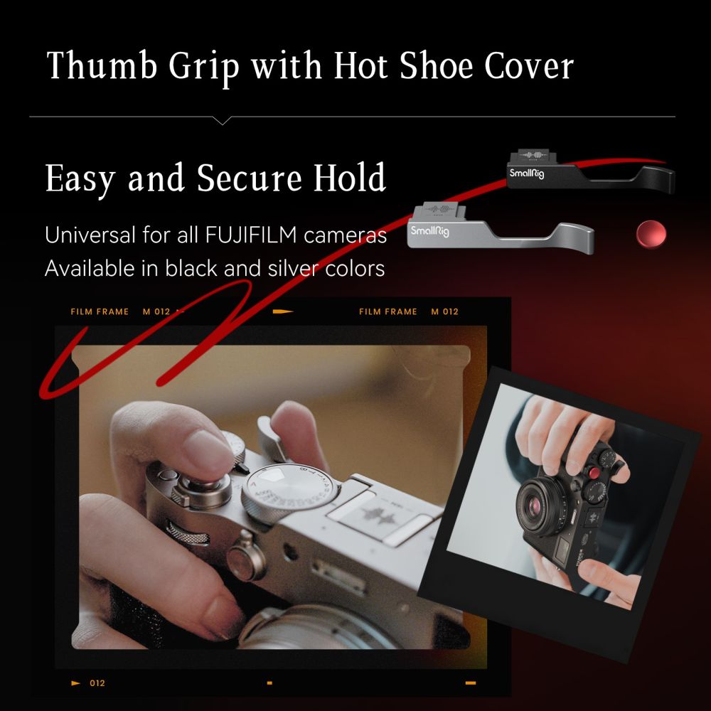 SmallRig 4559 Thumb grip for Fujifilm X100VI / X100V (silver)