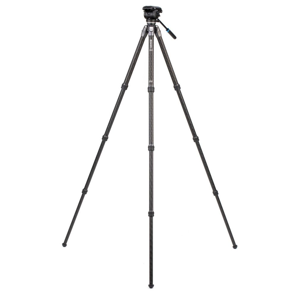 Benro Tortoise Carbon Tripod with S4PRO Video Head 34C Levelling Base
