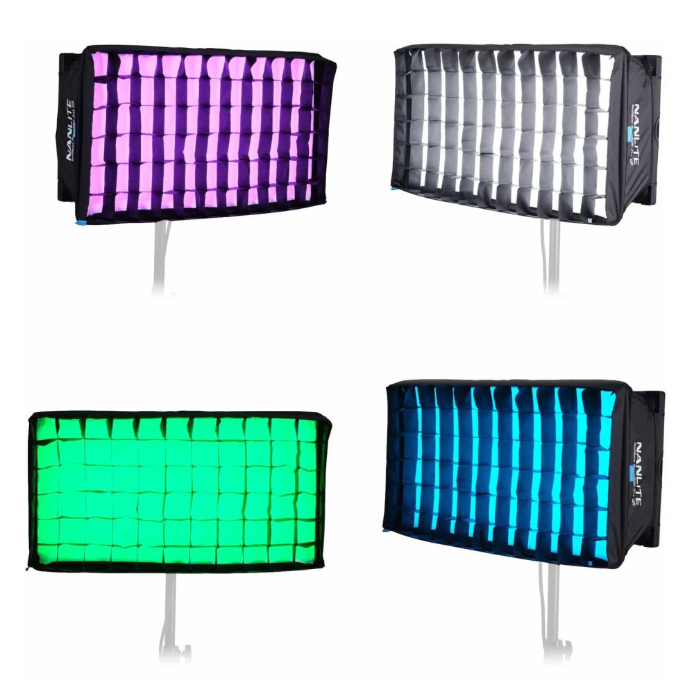 Nanlite Quick-Release-Softbox mit Wabe für PavoSlim 120B/120C