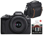 Canon EOS R50 Schwarz + RF-S 18-45mm IS STM Starter Kit