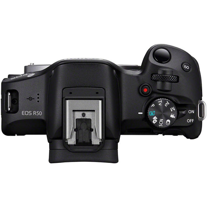 Canon EOS R50 Schwarz + RF-S 18-45mm IS STM Starter Kit