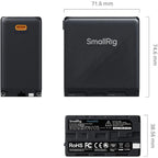 SmallRig 4469 NP-F970 USB-C Rechargeable Camera Battery, black