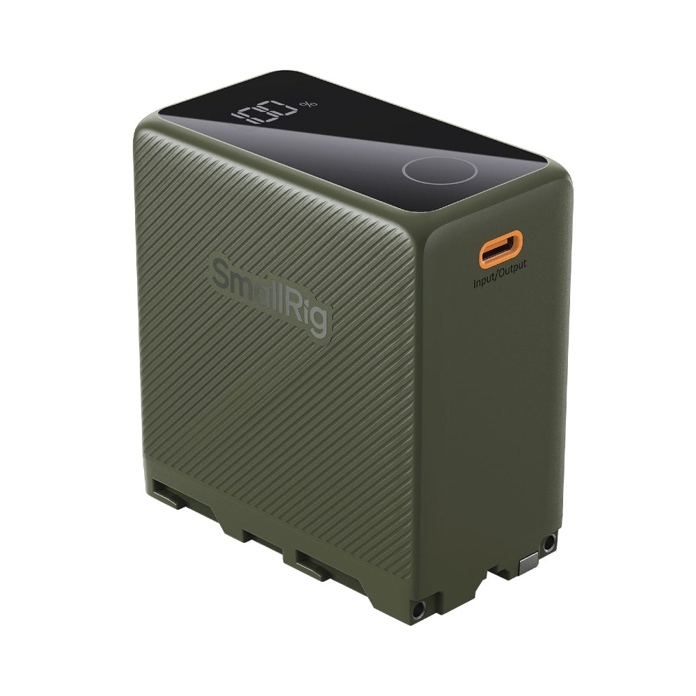 SmallRig 4577 NP-F970 USB-C Rechargeable Camera Battery, green