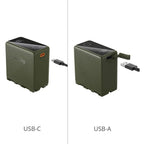 SmallRig 4577 NP-F970 USB-C Rechargeable Camera Battery, green