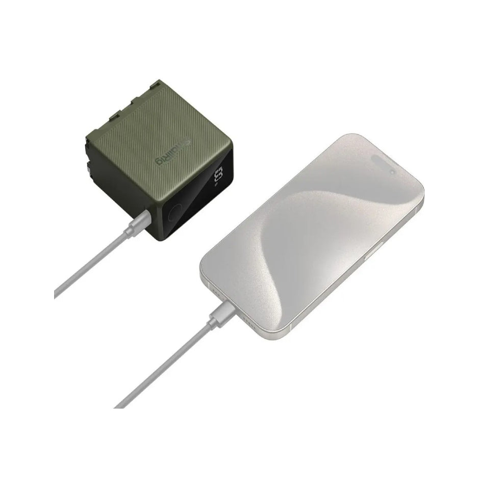 SmallRig 4577 NP-F970 USB-C Rechargeable Camera Battery, green