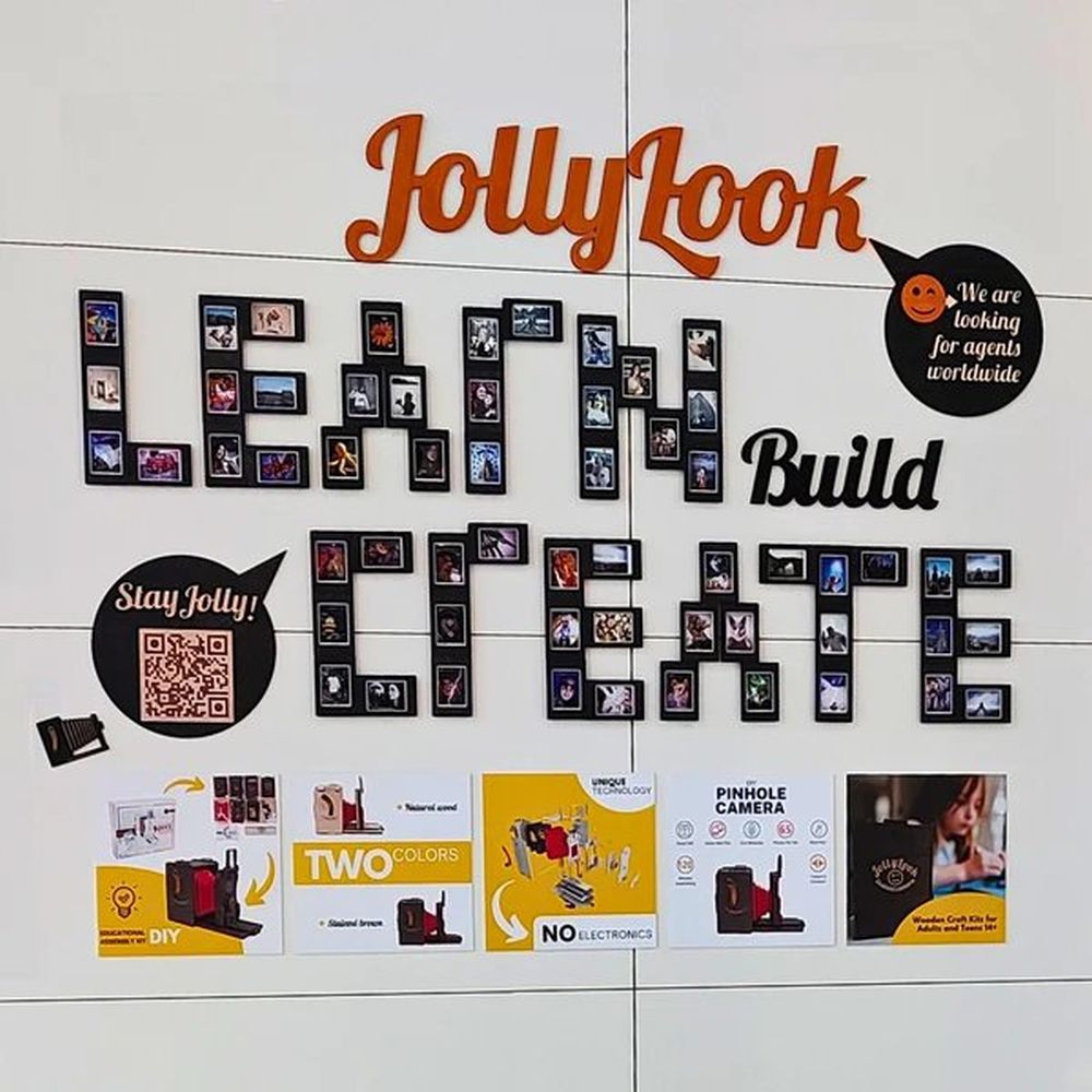 JollyLook Deko-Rahmen (10er-Set), braun gefärbt