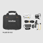 Godox ML60II BI Portable LED light Bi Colour kit (AK B02 + Battery Support)