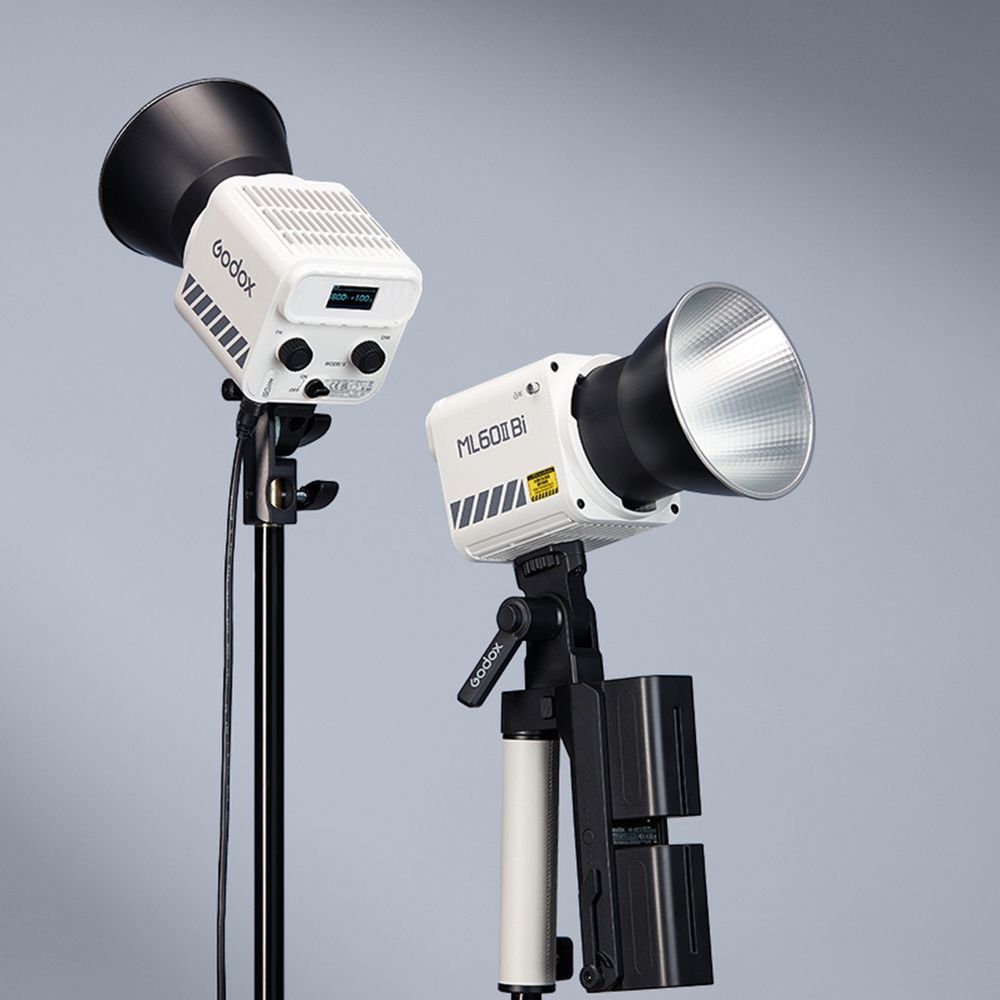 Godox ML60II BI Portable LED light Bi Colour kit (AK B01 + Battery Support)