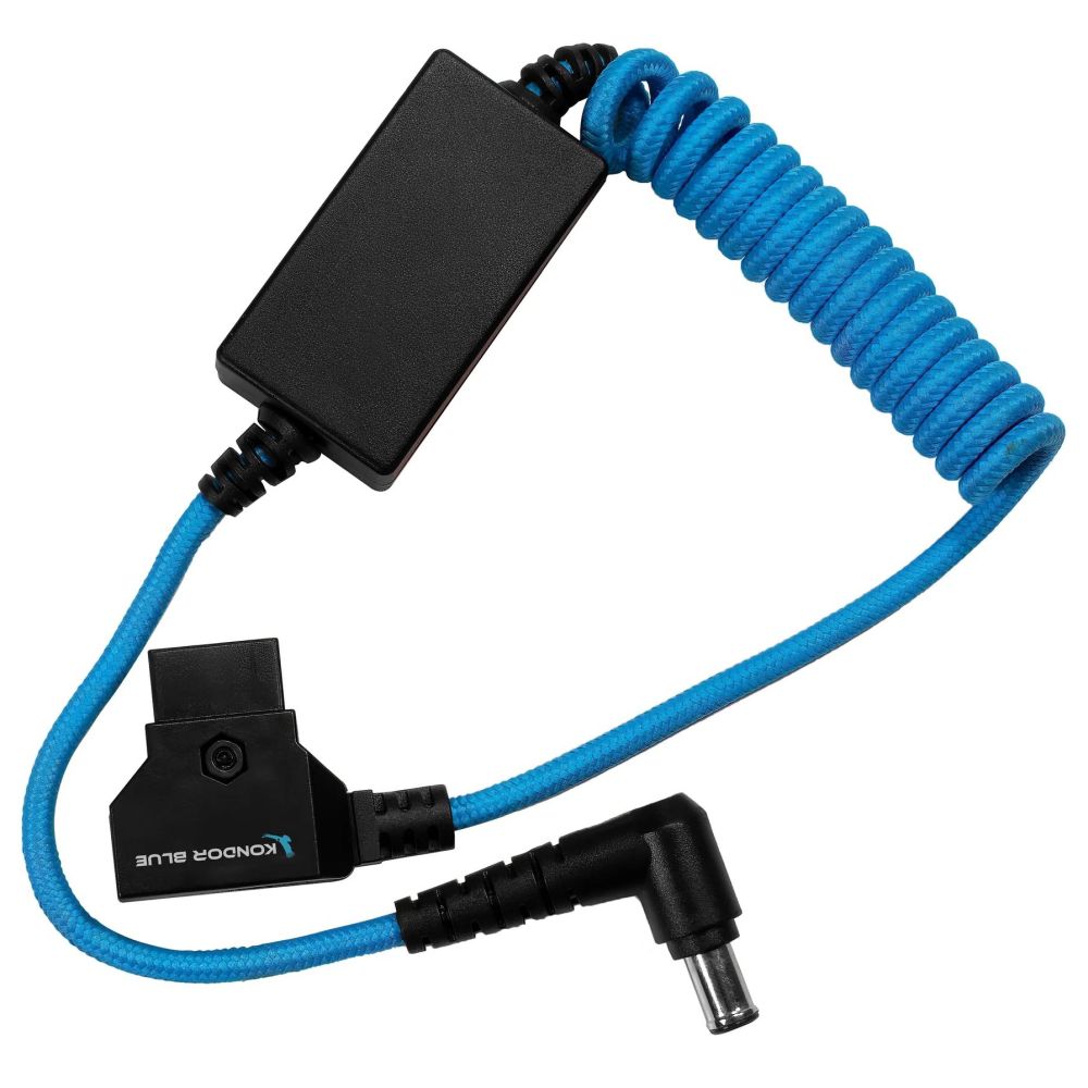 Kondor Blue Curled D-Tap to 19.5V regulated DC for Sony FX9/FX6