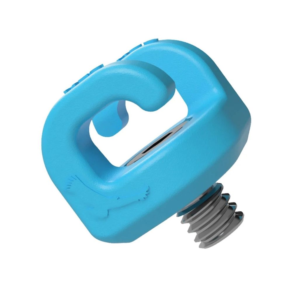 Kondor Blue Mondo Ties Cable management clips for cameras (1/4"-20) (10 Pack / Kondor Blue)