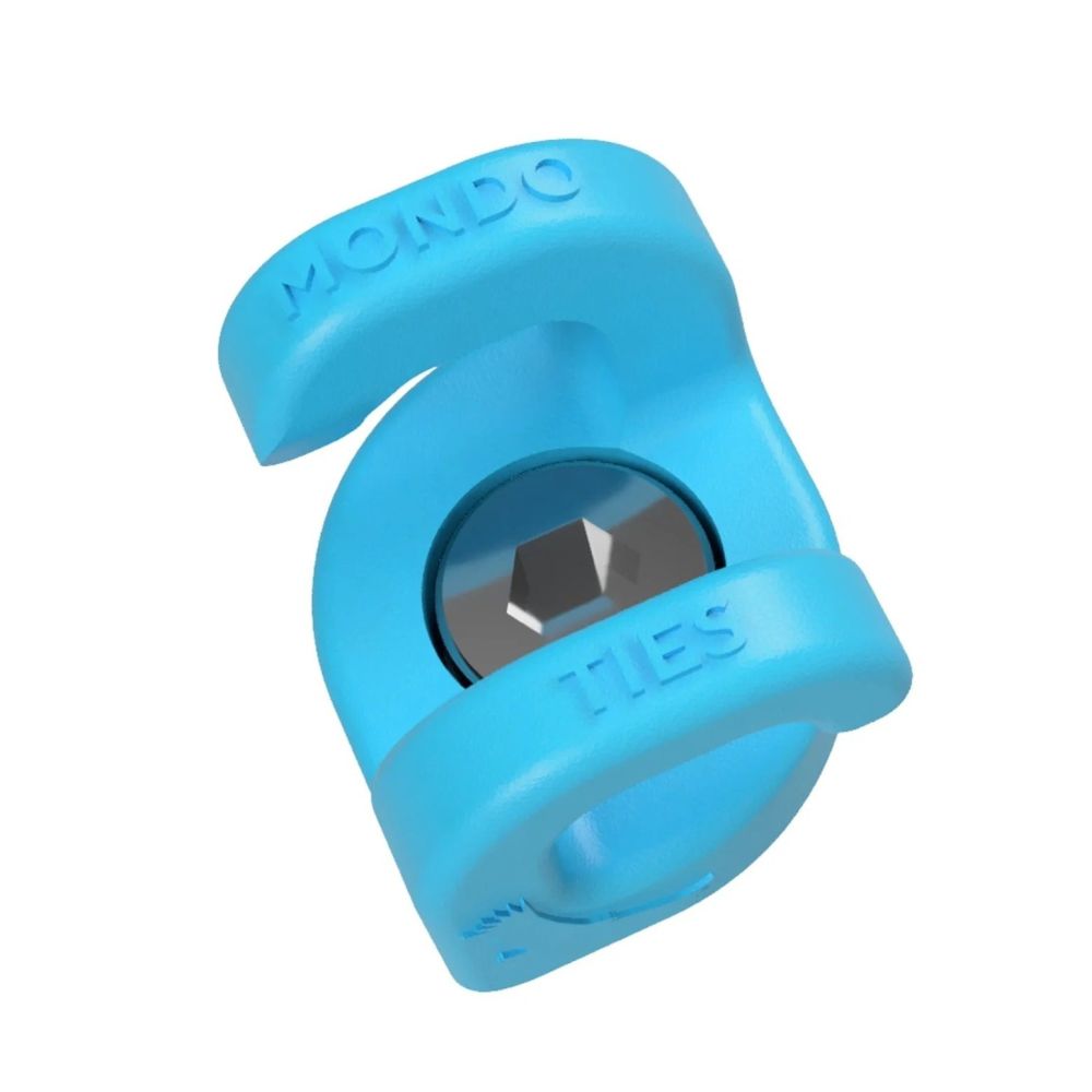 Kondor Blue Mondo Ties Cable management clips for cameras (1/4"-20) (10 Pack / Kondor Blue)