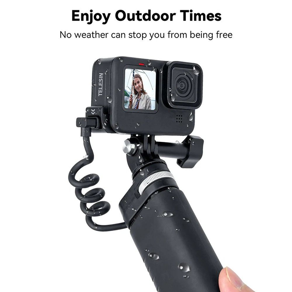 Telesin Battery cover with charging connector, waterproof