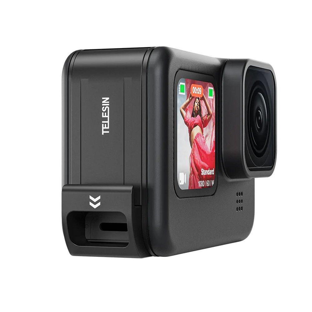 Telesin Battery cover with charging connector, waterproof