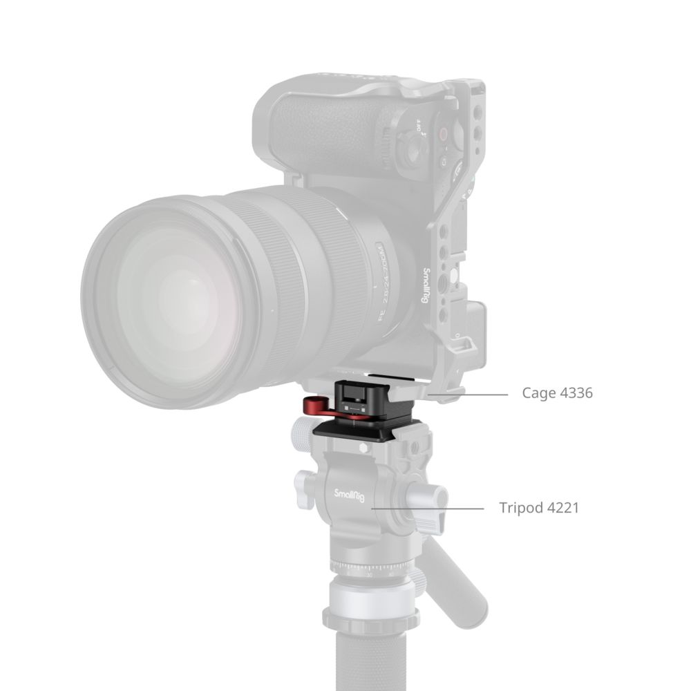 SmallRig NATO Klemme auf Arca-Swiss Schnellwechselplatte MD4857