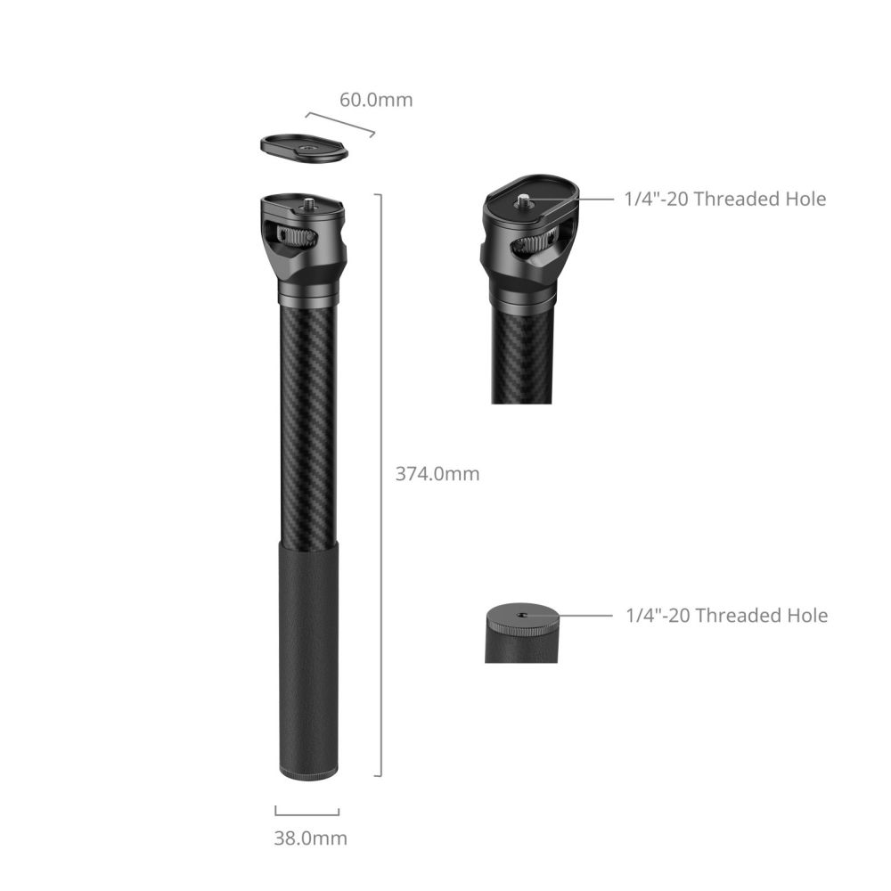 SmallRig 4378 Verlängerungsarm für DJI Stabilisator 4378