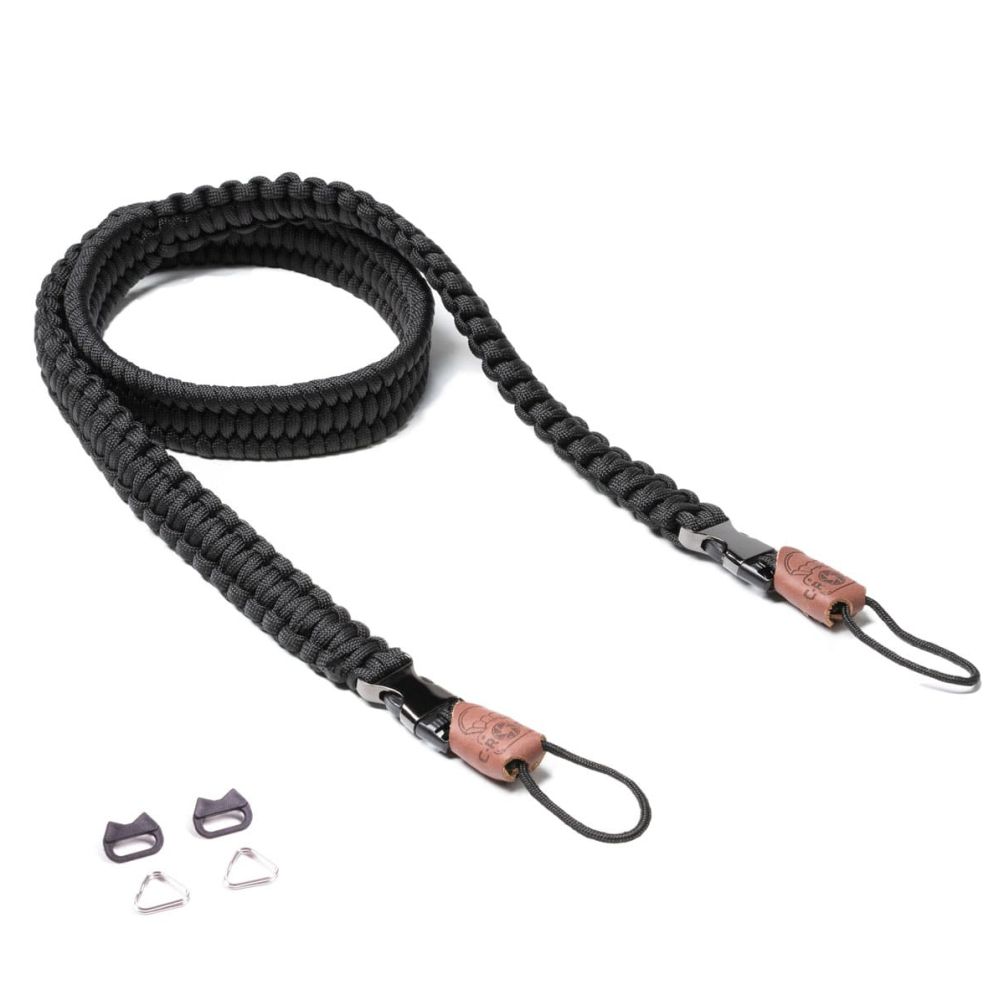 C-Rope Traveler Kameragurt Silent Schwarz, 100cm Paracord