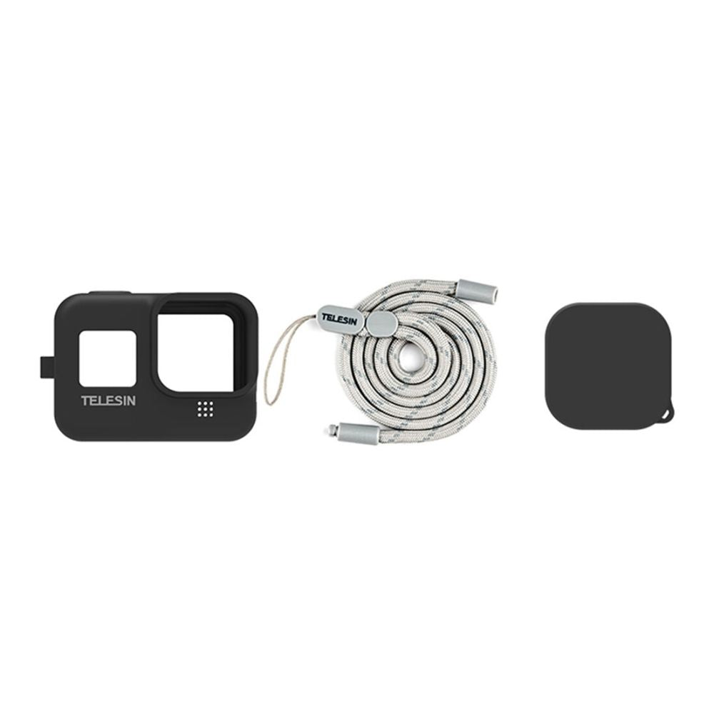 Telesin Schutzhülle Silikon, schwarz für GoPro 8