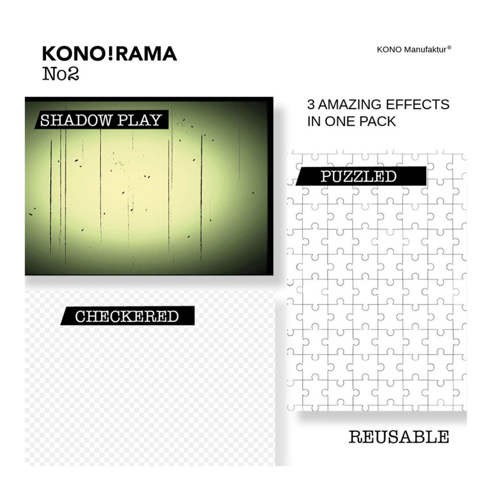 KONO!RAMA Effect Filter 2 for Fujifilm INSTAX mini (3 per set)