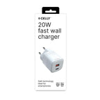Celly Wandladegerät 1 USB-A / 1 USB-C, 20W, weiß