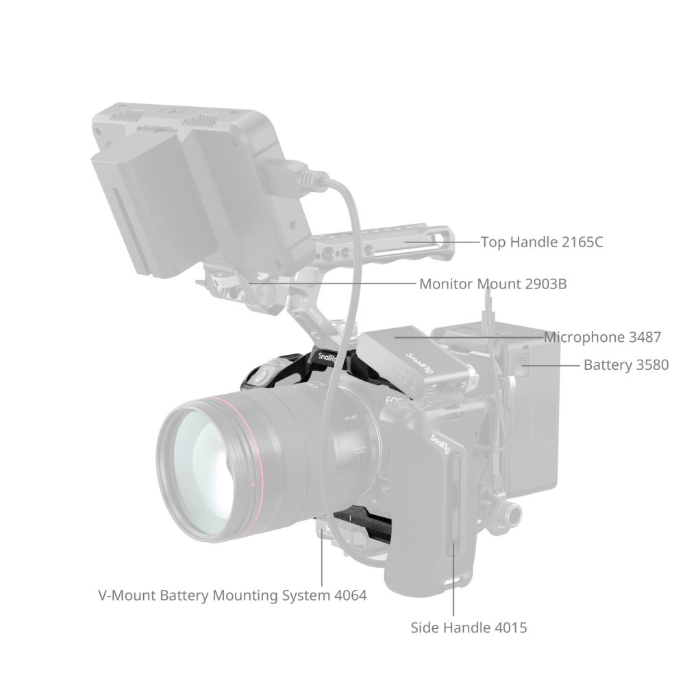 SmallRig "Black Mamba" Käfig für Canon EOS R5 Mark II 4975