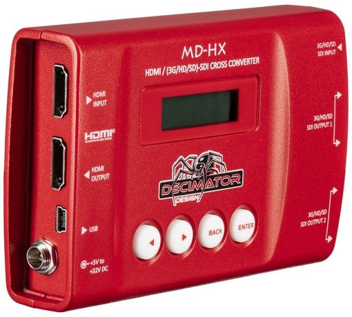Decimator MD-HX HDMI/SDI Cross Konverter mit Skalierung und Bildratenkonvertierung