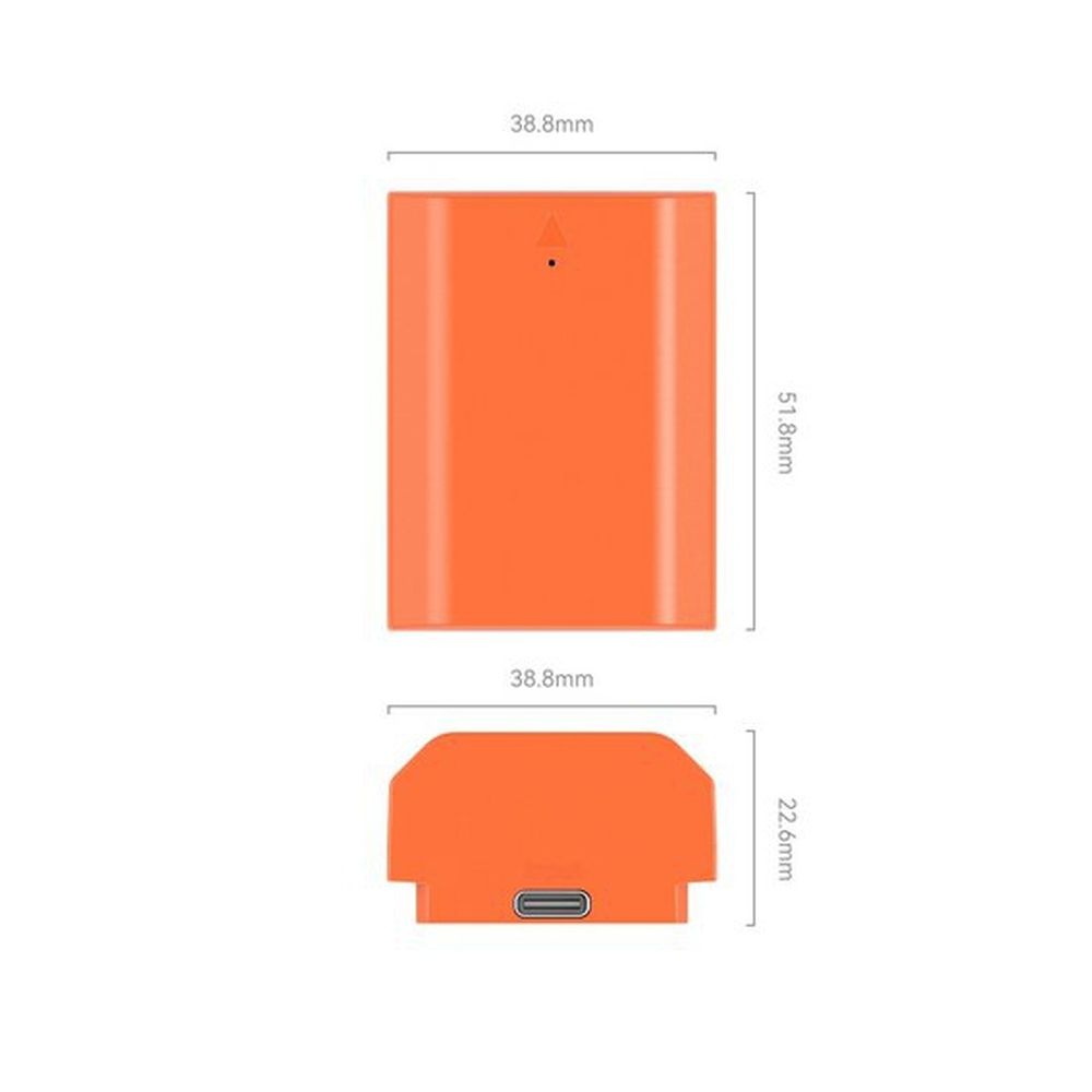 SmallRig 4969 NP-FZ100 USB-C Rechargeable Camera Battery orange