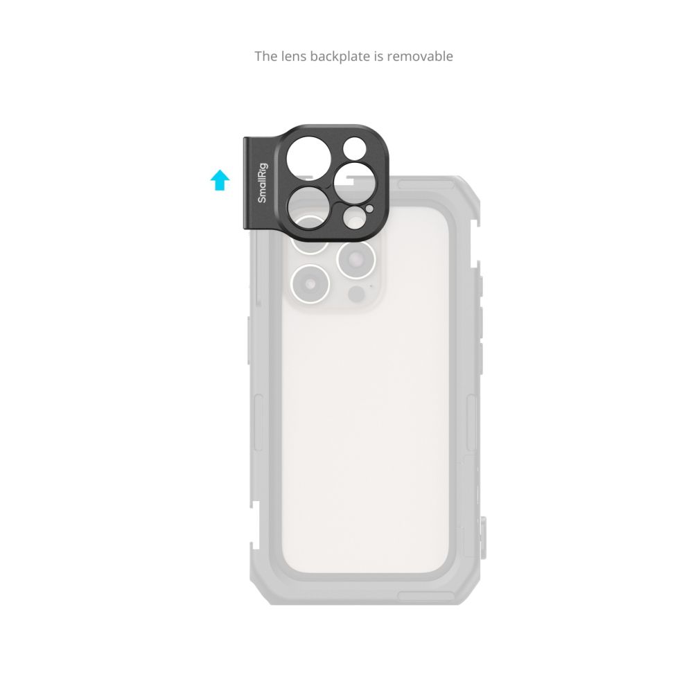 SmallRig 5009 17mm Threaded Lens Backplate for iPhone 16 Series Cage
