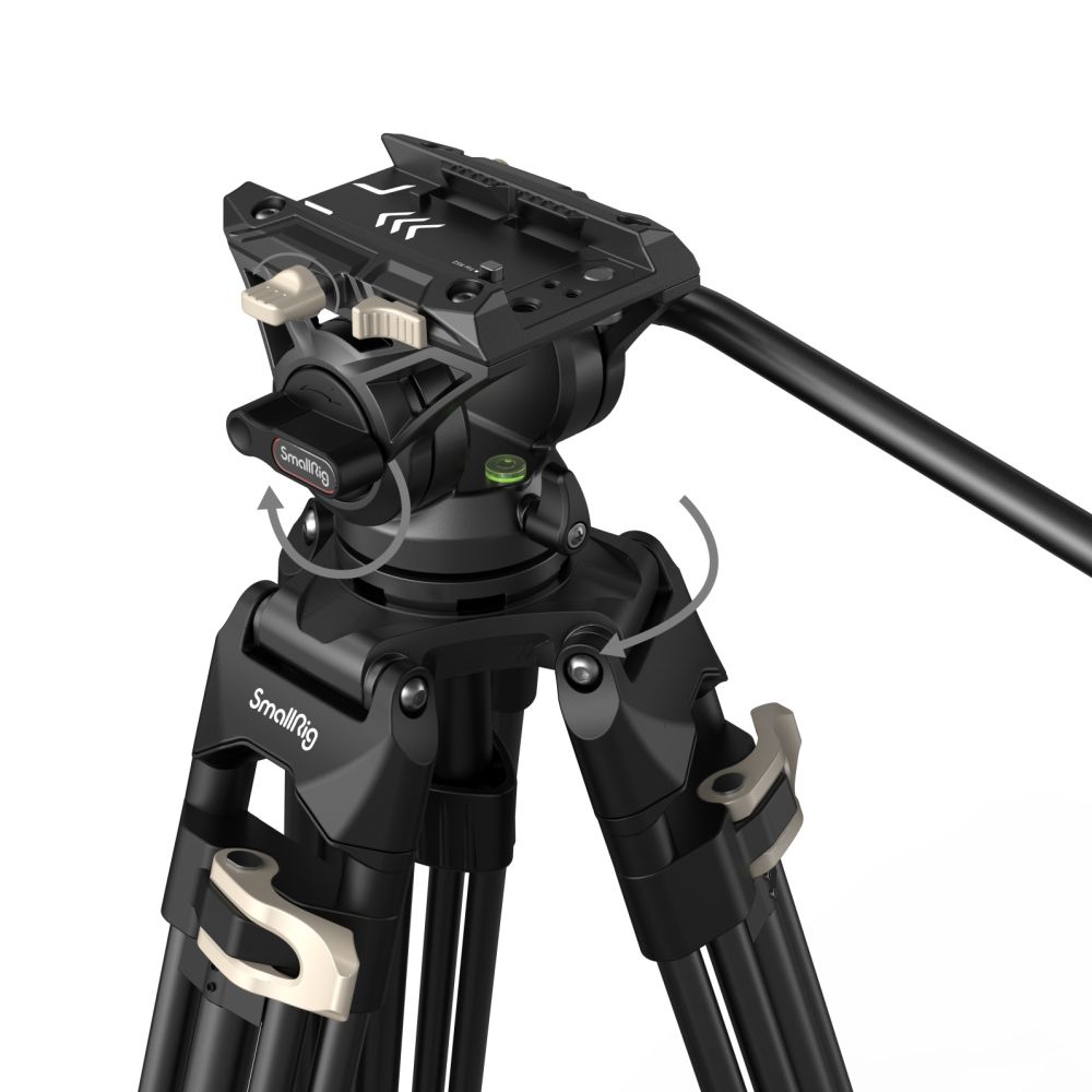 SmallRig 3751B Heavy-Duty Fluid Head Tripod AD-01