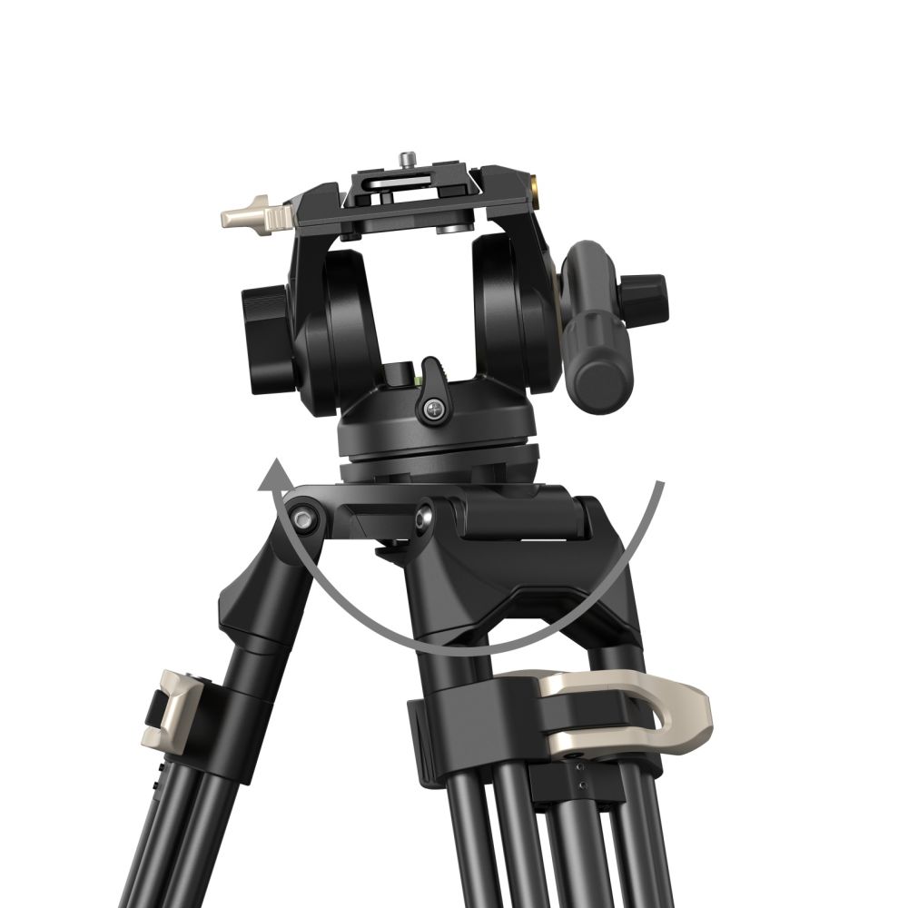 SmallRig 3751B Heavy-Duty Fluid Head Tripod AD-01
