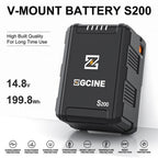 ZGCINE V-Mount Akku 200Wh S-Serie