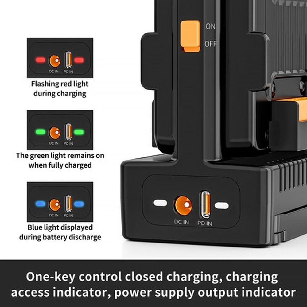 ZGCINE V-Mount Dual Charger mit Hot Switching