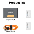 ZGCINE Sony BX1 Akku-Ladeetui + 2x BX1 Akku