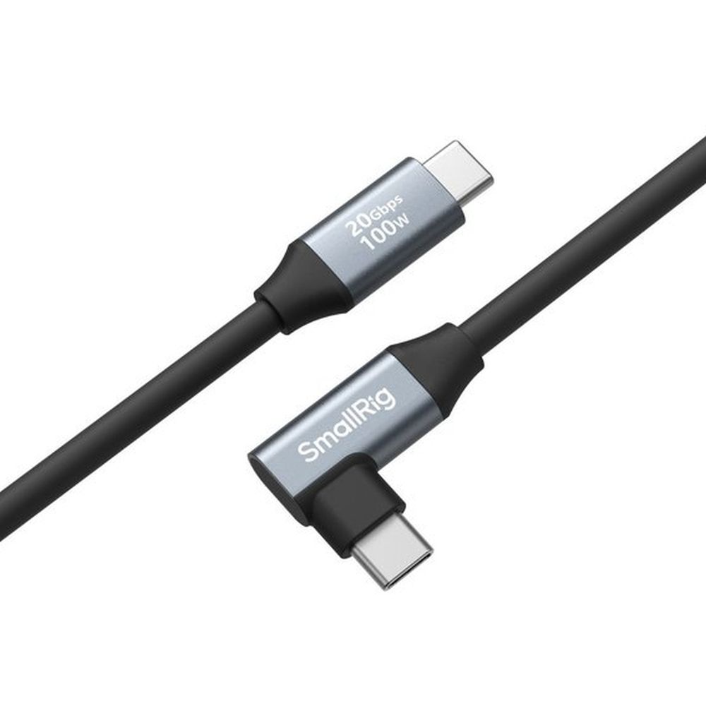 SmallRig 4790 USB-C (gerade) auf USB-C (abgewinkelt) Datenkabel (35cm / 13.8in)