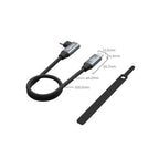 SmallRig 4790 USB-C (gerade) auf USB-C (abgewinkelt) Datenkabel (35cm / 13.8in)