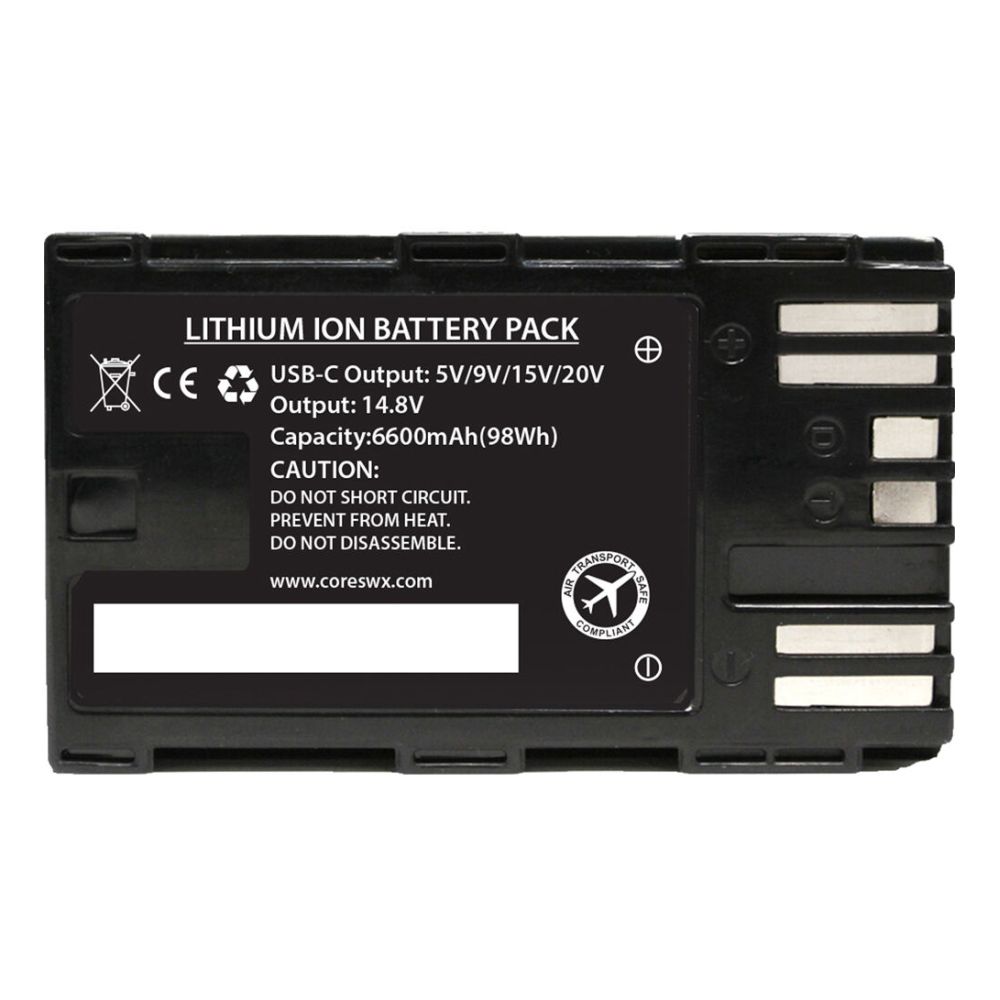 Core SWX NANO-C98X 6600mAh Battery (Canon BP-A)