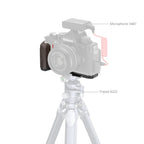 SmallRig 4801 L-förmige Montageplatte mit Holzgriff für Nikon Z f