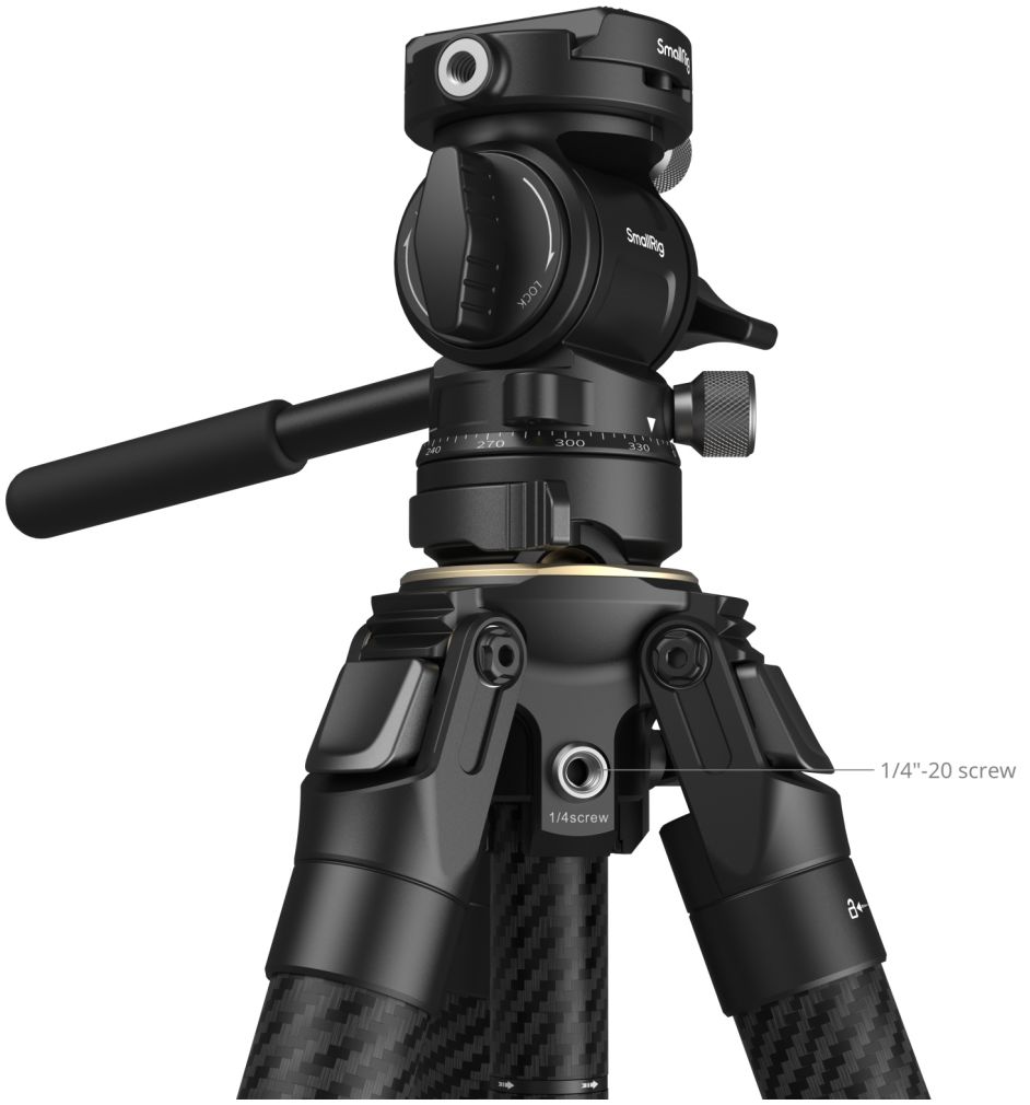 SmallRig 5028 Portable Carbon Fiber Travel tripod Kit