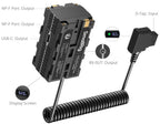 SmallRig 4884 D-Tap zu doppelseitigem NP-F Dummy-Batterie-Stromkabel