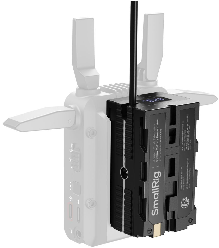 SmallRig 4884 D-Tap zu doppelseitigem NP-F Dummy-Batterie-Stromkabel