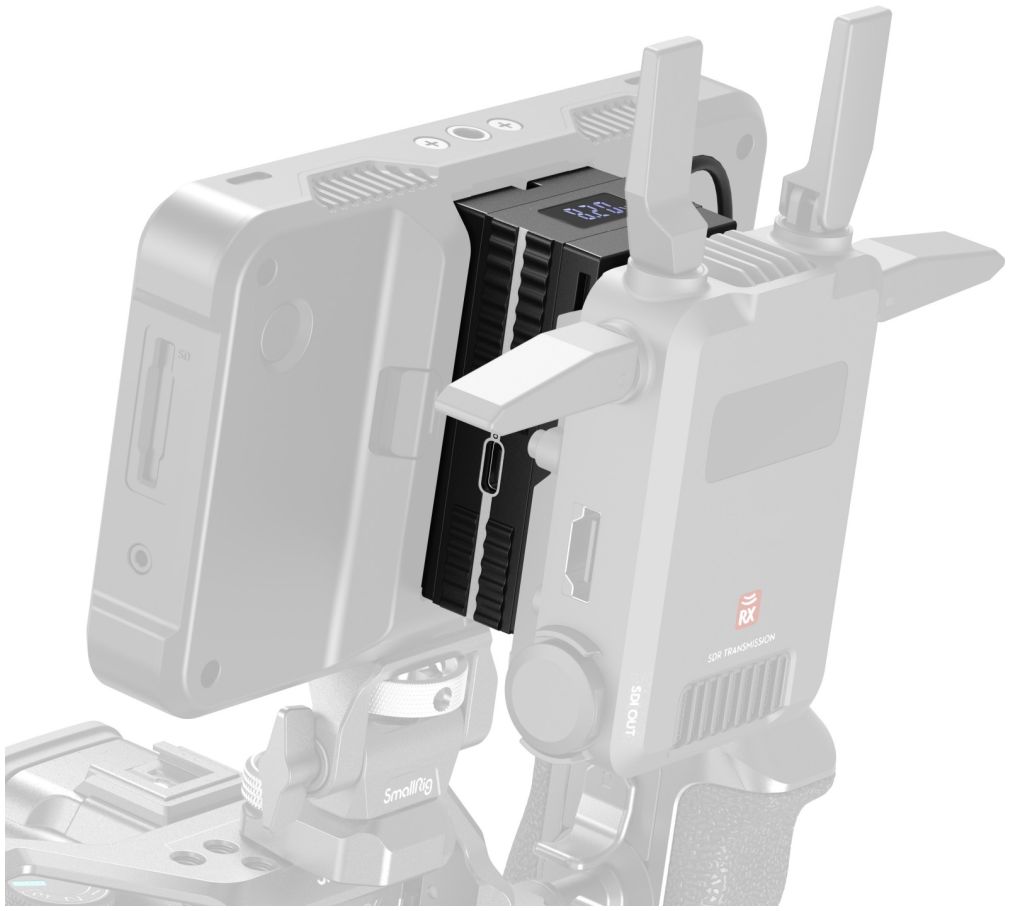 SmallRig 4884 D-Tap zu doppelseitigem NP-F Dummy-Batterie-Stromkabel