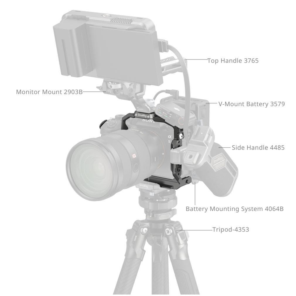 SmallRig 5187 Käfig für Sony Alpha 1 II / Alpha 9 III