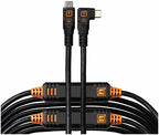 Tether Tools TetherPro Optima 10G USB-C, 31' (9.4m), straight to right black