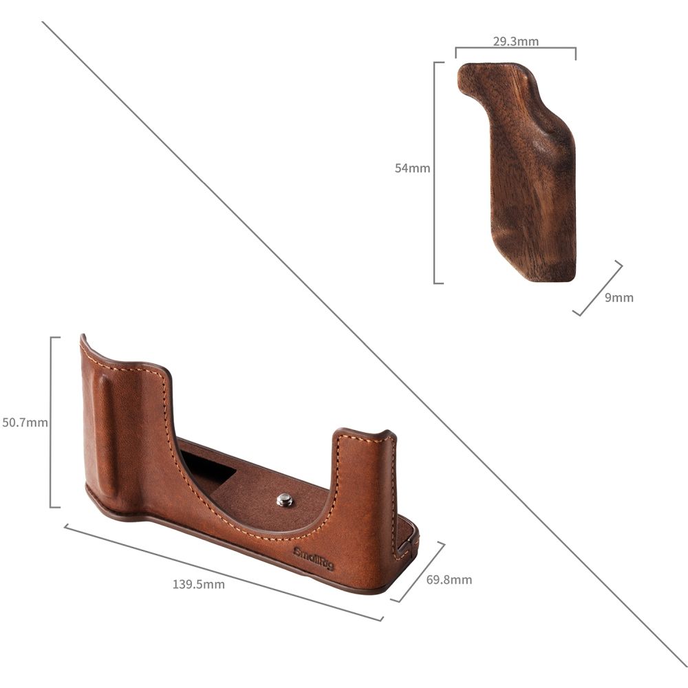 SmallRig 5268 Leather Case Kit for Fujifilm GFX 100RF (brown)