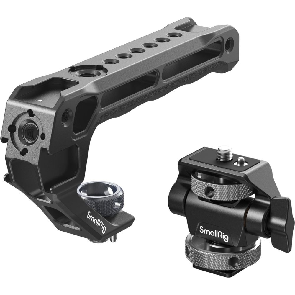 SmallRig 5322 Top Handle mit Monitorhalterung (kompatibel mit Cold Shoe)