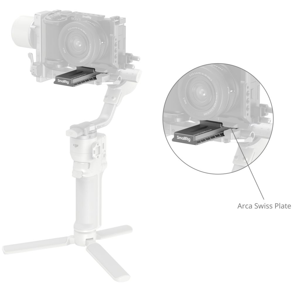 SmallRig 5336 Schnellwechselplatte für DJI RS 4 Mini