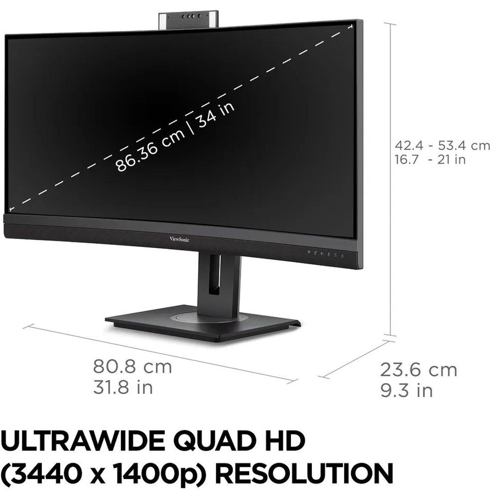 Viewsonic VG3457CV LED Monitor 34" curved 2K