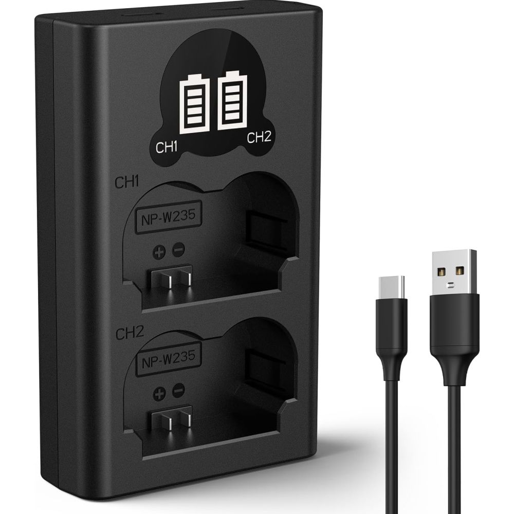 K&F Concept NP-W235 Duales Batterieladegerät USB-C mit Display