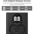 K&F Concept NP-W235 Duales Batterieladegerät USB-C mit Display