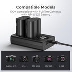 K&F Concept NP-W235 Duales Batterieladegerät USB-C mit Display